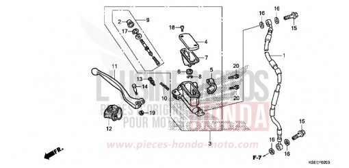 HAUPTBREMSZYLINDER, VORNE ZYLINDER CRF150RBD de 2013